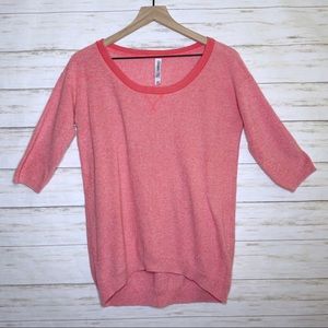 Aeropostale Coral Hi Low Pullover Sweater
